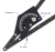 Black Anodized Aluminium Protractor(50 cm)