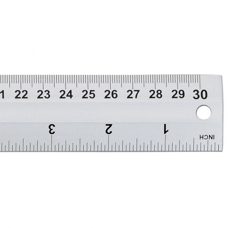 Aluminum ruler