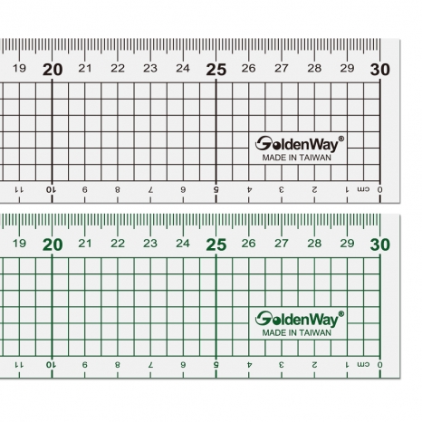 Cutting Ruler with Stainless Steel Edge