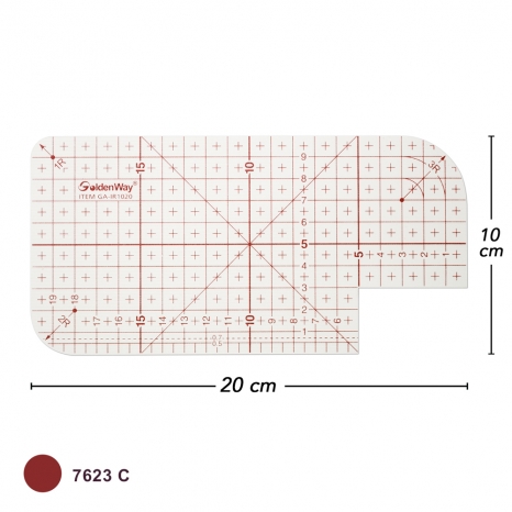 10x20cm Non-Slip Ironing Ruler