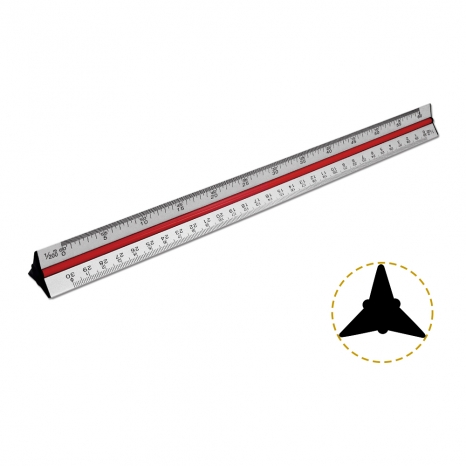 Aluminium Triangular Ruler